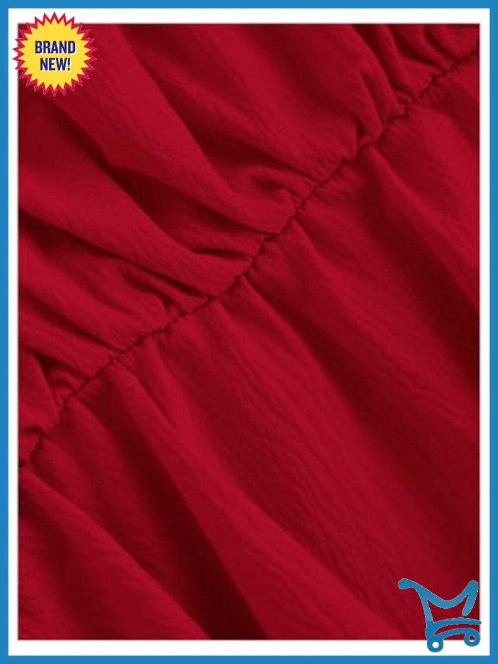SOLY HUX Y2K Ruffle Babydoll Peplum Cami Top Tie Shoulder Spaghetti Strap Summer - Picture 3 of 3